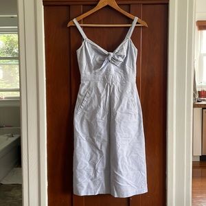 Lulus Linen tie front dress